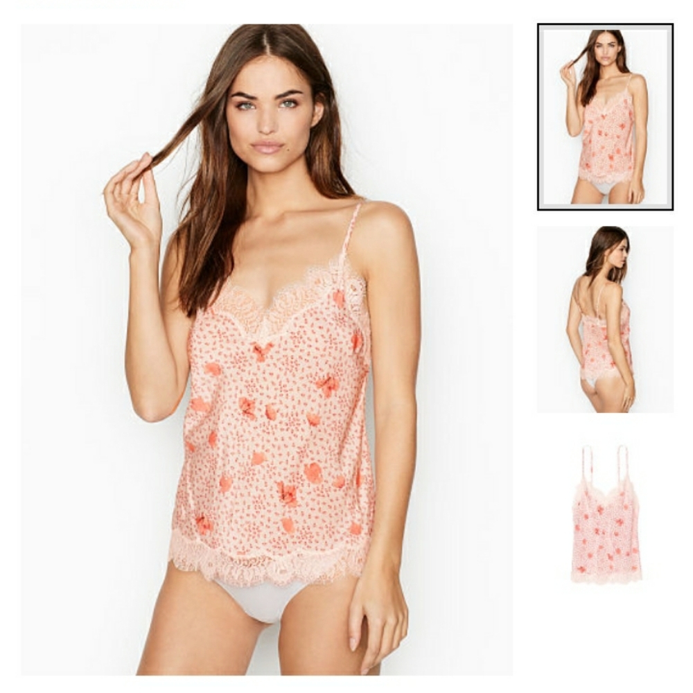 NWT VS, LIGHTWEIGHT SILKY LACE CAMI SLEEPWEAR